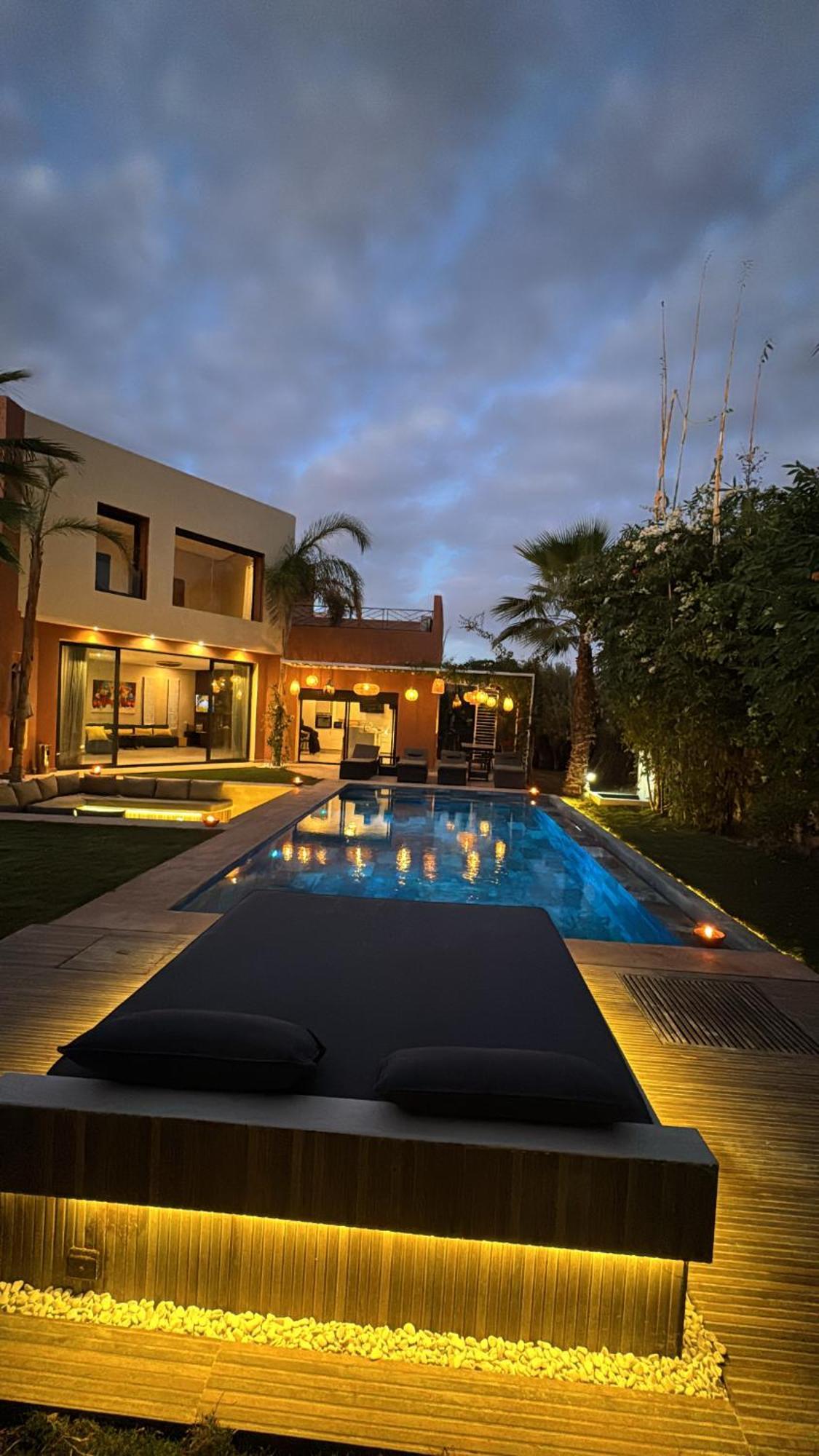 Villa Mattia Piscine Chauffee Sans Vis A Vis Marrakesh Bagian luar foto