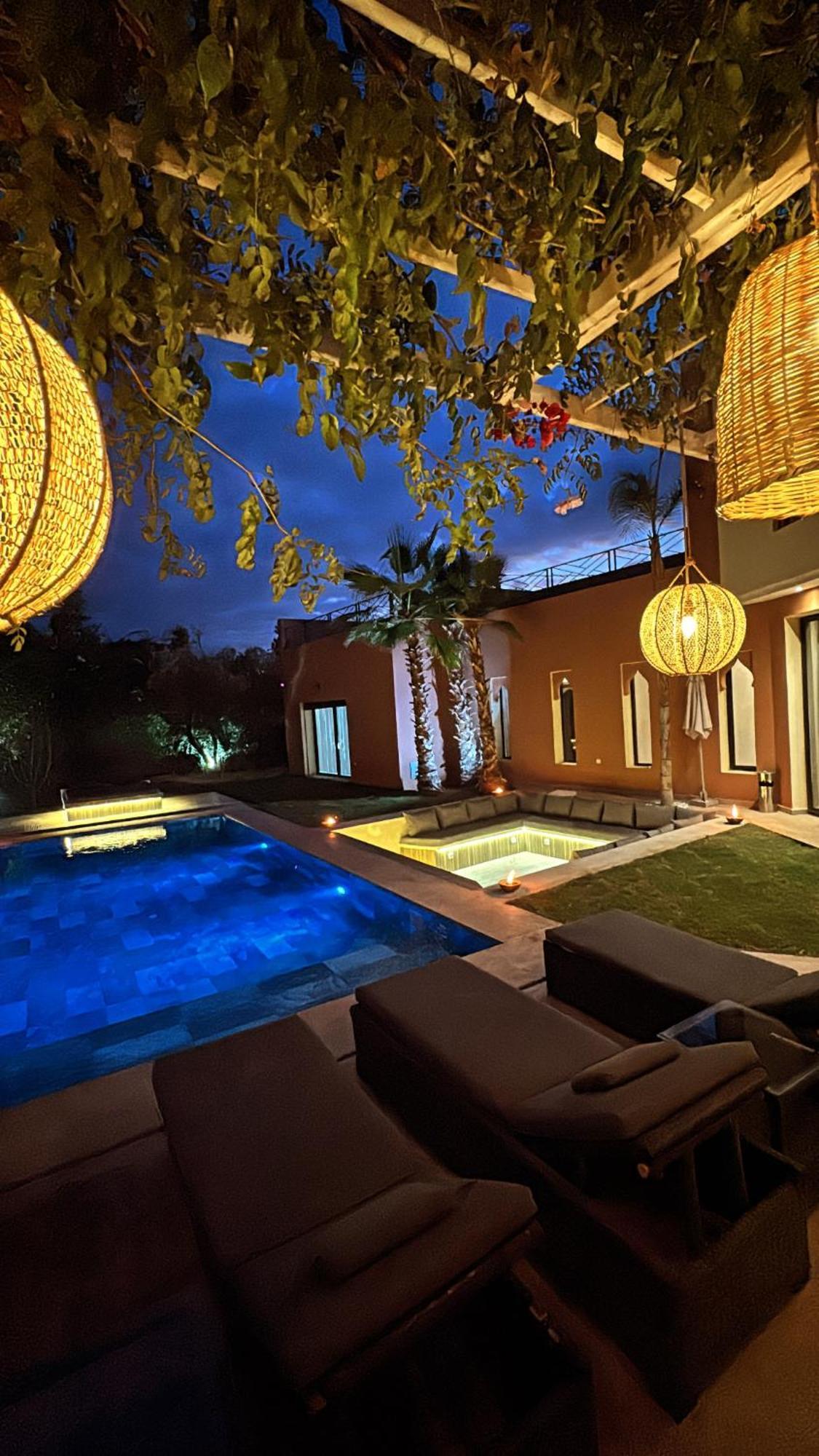 Villa Mattia Piscine Chauffee Sans Vis A Vis Marrakesh Bagian luar foto